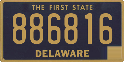 DE license plate 886816