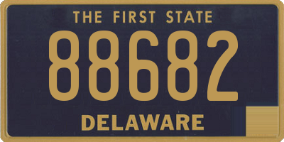 DE license plate 88682