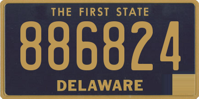 DE license plate 886824