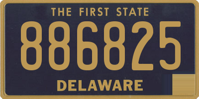 DE license plate 886825