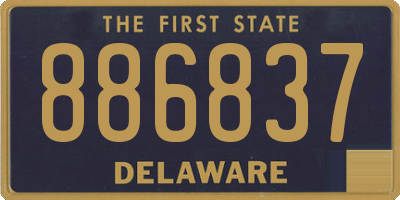 DE license plate 886837