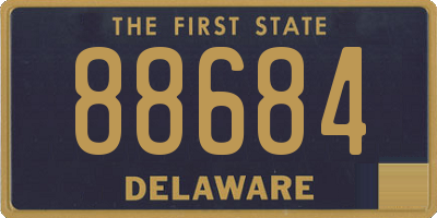 DE license plate 88684