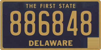 DE license plate 886848