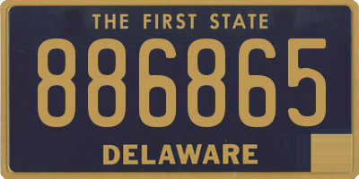 DE license plate 886865