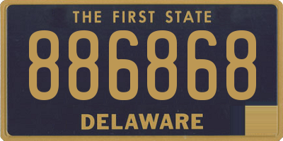 DE license plate 886868