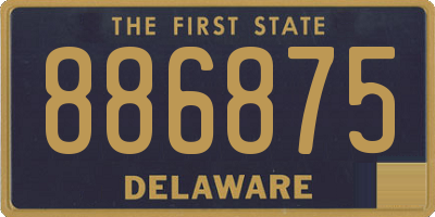 DE license plate 886875