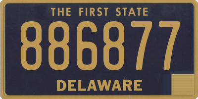 DE license plate 886877