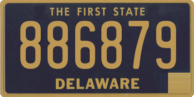 DE license plate 886879