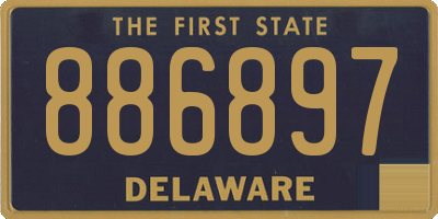 DE license plate 886897
