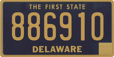 DE license plate 886910