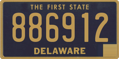 DE license plate 886912