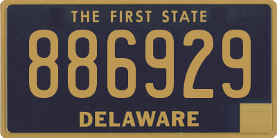 DE license plate 886929