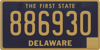 DE license plate 886930