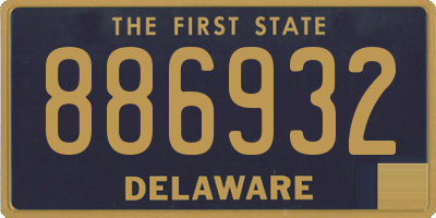 DE license plate 886932
