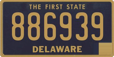 DE license plate 886939