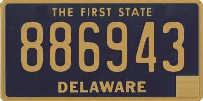 DE license plate 886943