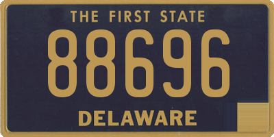 DE license plate 88696