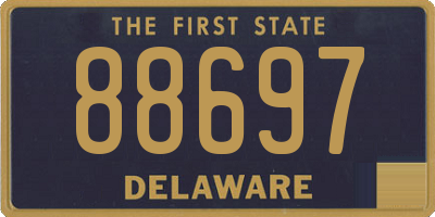DE license plate 88697