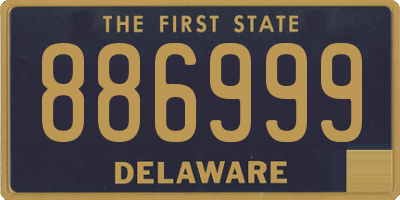 DE license plate 886999