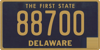 DE license plate 88700
