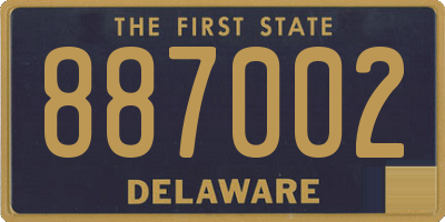 DE license plate 887002