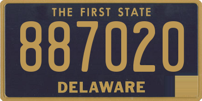 DE license plate 887020