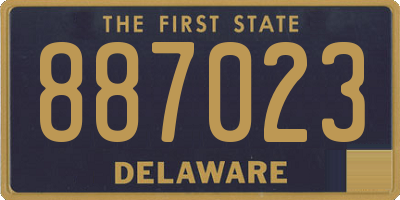DE license plate 887023