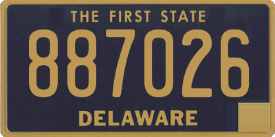 DE license plate 887026
