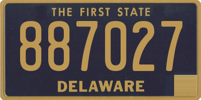 DE license plate 887027