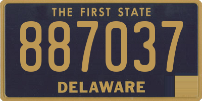 DE license plate 887037