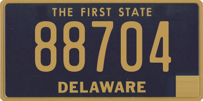 DE license plate 88704
