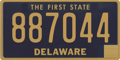 DE license plate 887044