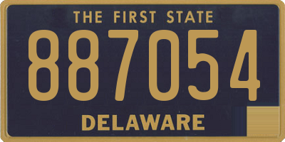 DE license plate 887054