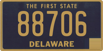 DE license plate 88706