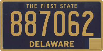 DE license plate 887062