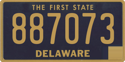 DE license plate 887073