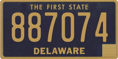 DE license plate 887074