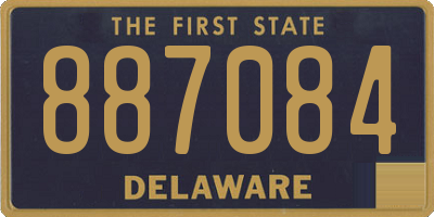 DE license plate 887084