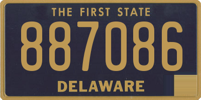 DE license plate 887086
