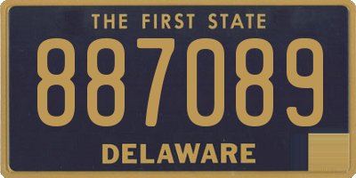 DE license plate 887089