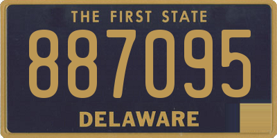 DE license plate 887095