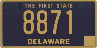 DE license plate 8871