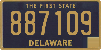 DE license plate 887109