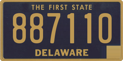 DE license plate 887110