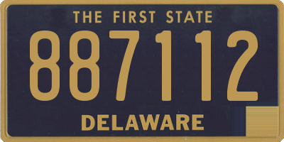 DE license plate 887112