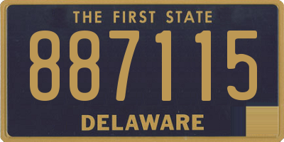 DE license plate 887115