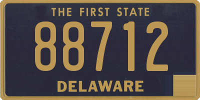 DE license plate 88712