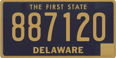 DE license plate 887120