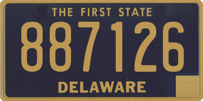 DE license plate 887126