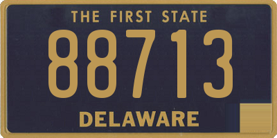 DE license plate 88713